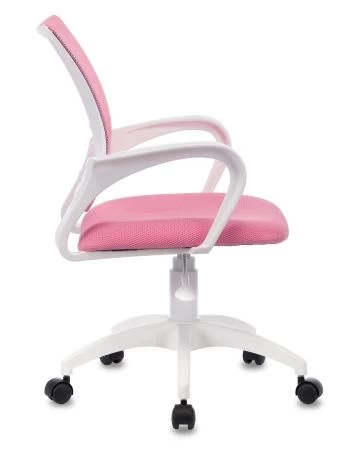 Офисные кресла - Кресло Бюрократ CH-W695NLT розовый TW-06A TW-13A сетка/ткань крестовина пластик пластик белый