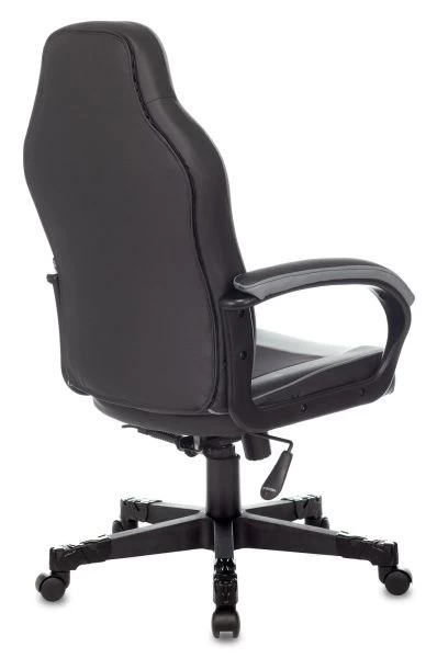 Кресло игровое Zombie GAME 17 черный/серый текстиль/эко.кожа крестов. пластик