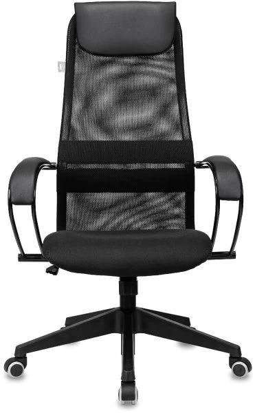 Кресло руководителя Бюрократ CH-607 черный TW-01 сетка/ткань с подголов. крестов. пластик