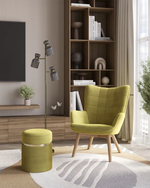 Купить Кресло Манго оливковый по низкой цене