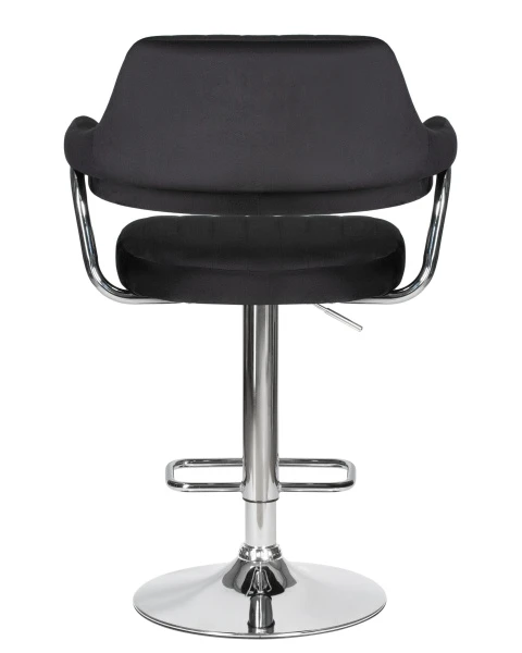 Стул барный DOBRIN CHARLY, черный велюр (MJ9-101) для кафе, ресторанов и кухни