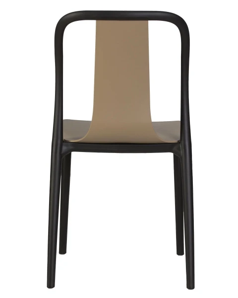 Купить Стул обеденный DOBRIN ADAM, черный/бежевый по низкой цене