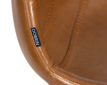 Купить Стул барный DOBRIN ROME, коричневый винтажный PU (MS09) по выгодной цене для кафе, ресторанов и кухни