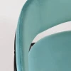 Купить Стул Napoli светло-бирюзовый с чёрными ножками в интернет-магазине КупиКресла.ру