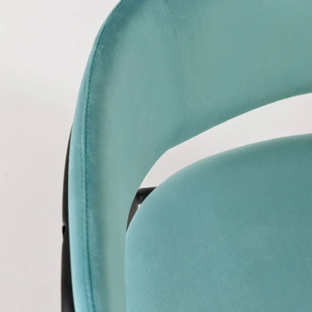 Купить Стул Napoli светло-бирюзовый с чёрными ножками в интернет-магазине КупиКресла.ру