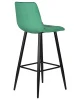 Купить Стул барный DOBRIN NICOLE, черные матовые ножки, зелёный велюр (108-64) по выгодной цене для кафе, ресторанов и кухни