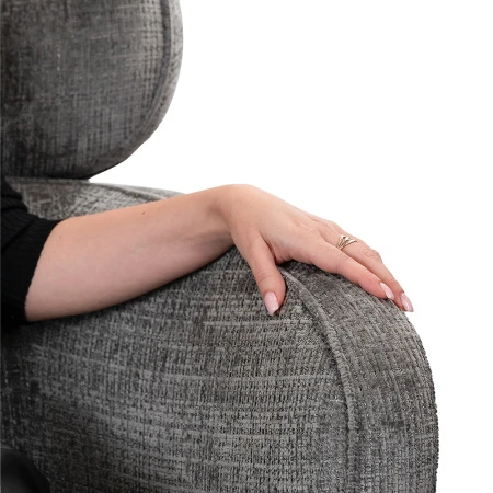 Купить Кресло KING серый, шенилл по низкой цене