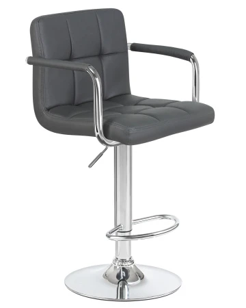 Купить Стул барный DOBRIN KRUGER ARM, серый по выгодной цене для кафе, ресторанов и кухни