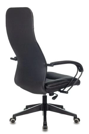 Кресла руководителя - Кресло руководителя Бюрократ CH-608/ECO черный эко.кожа крестовина пластик