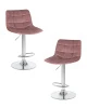 Набор 2 шт Стул барный DOBRIN TAILOR, пудрово-розовый велюр (MJ9-32)