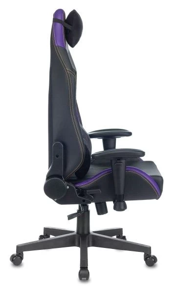 Кресло игровое Zombie HERO JOKER PRO черный/фиолетовый искусственная кожа с подголов. крестовина пластик