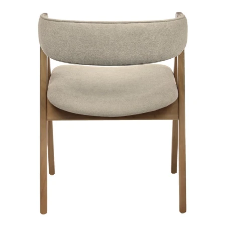 Купить Стул Alan латте букле с ножками цвета орех по низкой цене