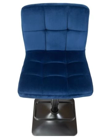 Купить Стул барный DOMINIC (синий велюр (MJ9-117)) по выгодной цене для кафе, ресторанов и кухни
