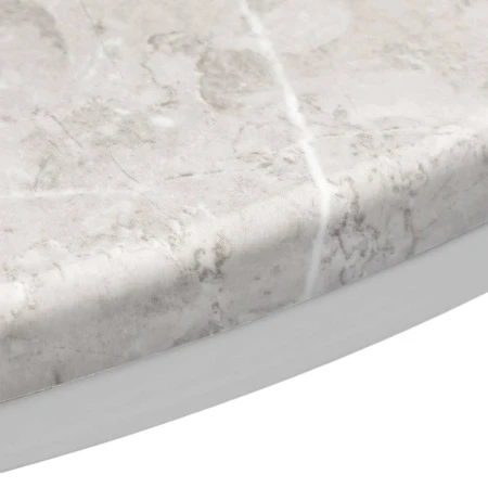 Купить Набор кофейных столиков Tango бежевый мрамор с белыми ножками, 2шт по низкой цене