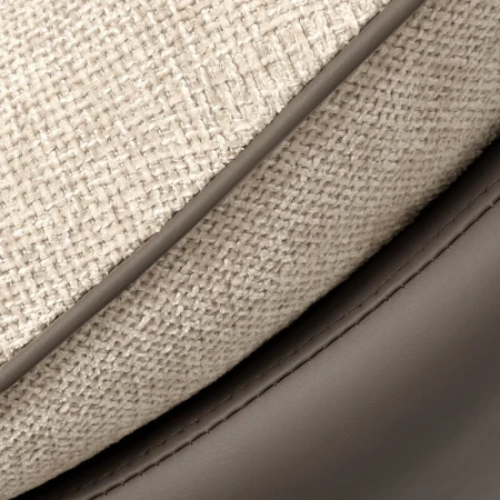 Купить Кресло HUG латте, экокожа, шенилл по низкой цене