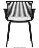 Купить Стул обеденный DOBRIN ROSS, черный (B-03) без подушки в интернет-магазине КупиКресла.ру