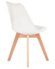 Купить Набор 4 шт Стул обеденный DOBRIN JERRY SOFT, ножки светлый бук, цвет сиденья белый (W-02) в интернет-магазине КупиКресла.ру