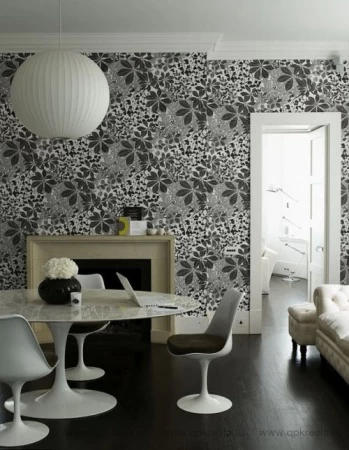 Стул TULIP (Тулип) бело-черный