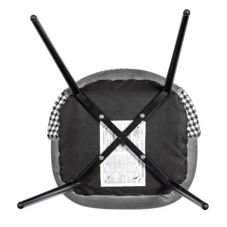 Купить Стул Leo тёмно-серый с жаккардом в интернет-магазине КупиКресла.ру