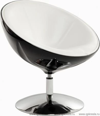 Кресло Lotus black-white (Лотус черно-белый)