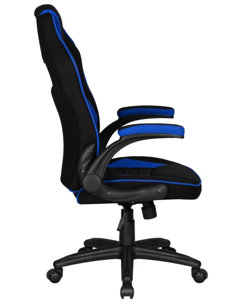 Кресло игровое DOBRIN RICK, черно-синяя ткань | Купить в КупиКресла.ру