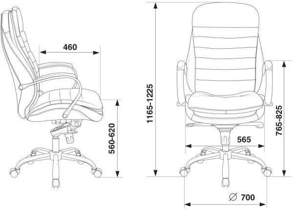 Кресло руководителя Бюрократ T-9950 черный кожа крестовина металл хром | Купить в КупиКресла.ру
