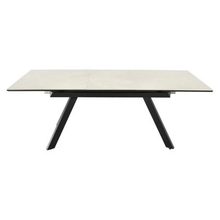 Купить Стол Adam раскладной 140-190x90x75см, бежевый, чёрный по низкой цене
