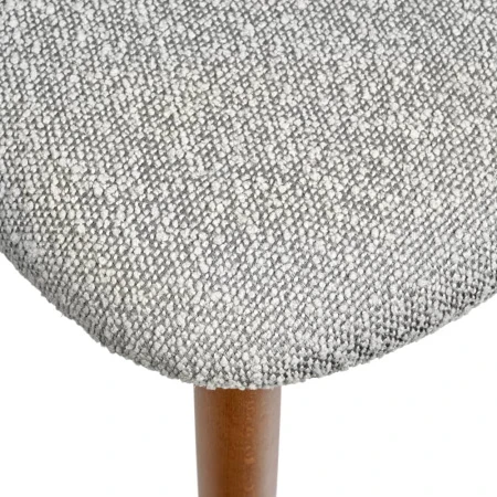 Купить Стул Lucas светло-серый букле с ножками цвета орех по низкой цене