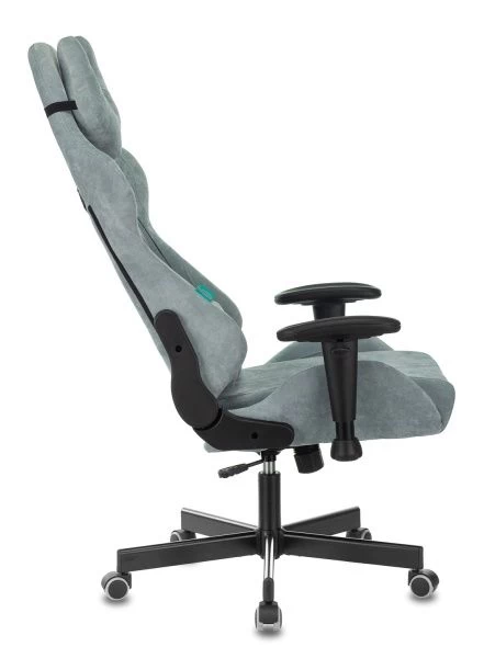 Кресло игровое Zombie VIKING KNIGHT Fabric серо-голубой Light-28 с подголов. крестовина металл | Купить в КупиКресла.ру