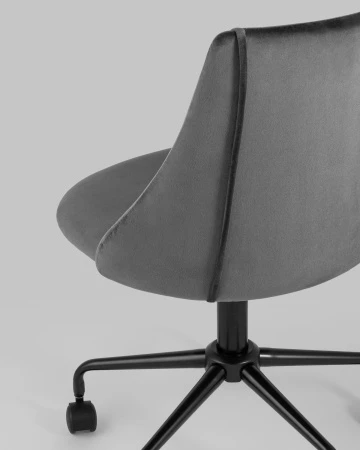 Офисные кресла - Кресло компьютерное Сиана велюр серый