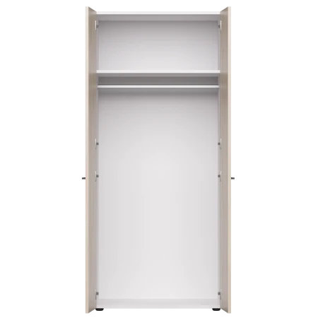 Купить Гардероб глубокий Everprof EVO (ЭВО) 800х602x1835 Белый/Дуб Соната по низкой цене