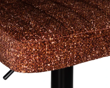 Купить Стул барный DOBRIN CHARLY BLACK, терракотовый твид (LEO56) по выгодной цене для кафе, ресторанов и кухни