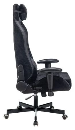 Кресла для геймеров - Кресло игровое Zombie EPIC PRO Edition черный текстиль/эко.кожа с подголов. крестов. металл