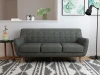 Купить Диван Picasso трехместный темно-серый по низкой цене