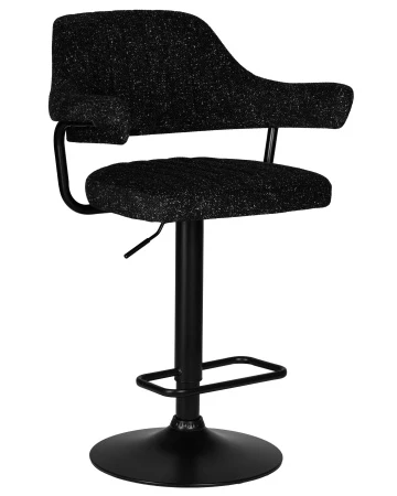 Купить Набор 2 шт Стул барный DOBRIN CHARLY BLACK, черный твид (LEO18) в интернет-магазине КупиКресла.ру