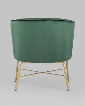 Купить Кресло Шале велюр зеленый по низкой цене