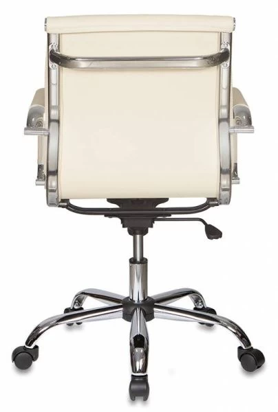 Кресло руководителя Бюрократ Ch-993-Low слоновая кость эко.кожа низк.спин. крестовина металл хром | Купить в КупиКресла.ру