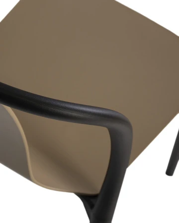 Купить Набор 4 шт Стул обеденный DOBRIN ADAM, черный/бежевый в интернет-магазине КупиКресла.ру