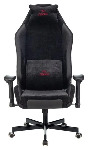 Кресло игровое Zombie EPIC PRO Edition черный текстиль/эко.кожа с подголов. крестов. металл