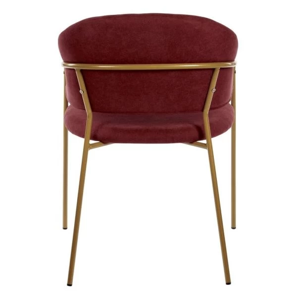 Купить Стул Felix винный с ножками матовое золото по низкой цене