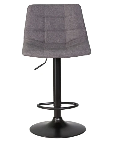 Купить Стул барный DOBRIN TAILOR BLACK, серая ткань (188-55) по выгодной цене для кафе, ресторанов и кухни
