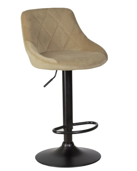 Купить Набор 2 шт Стул барный DOBRIN LOGAN BLACK, мокко велюр (MJ9-9) по низкой цене