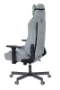 Кресло игровое Knight N1 Fabric серо-голубой Light-28 с подголов. крестов. металл