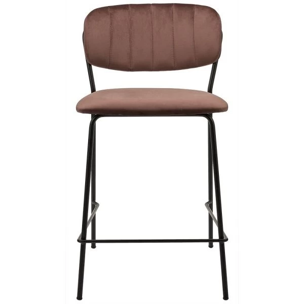 Стул полубарный Carol терракотовый для кафе, ресторанов и кухни