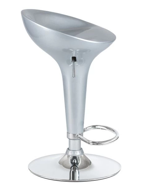 Стул барный BOMBA (серебряный металлик)