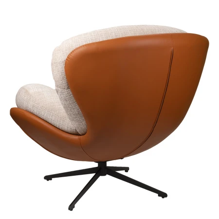 Купить Кресло BLISS оранж/серый, экокожа, шенилл по низкой цене