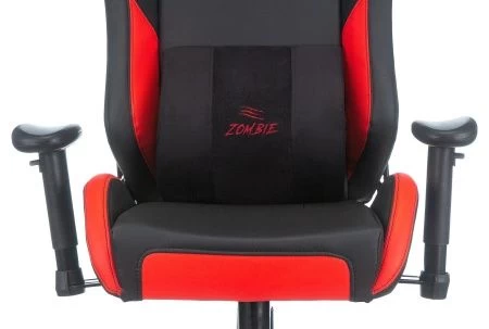 Кресла для геймеров - Кресло игровое Zombie HERO BATTLEZONE PRO черный/красный искусственная кожа с подголов. крестовина пластик