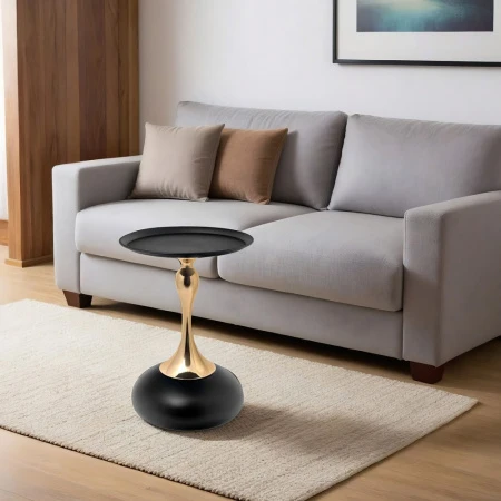 Купить Кофейный столик Angel 40x55см, чёрный, металл по низкой цене