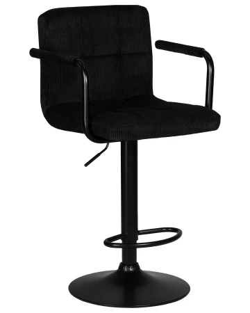 Купить Набор 2 шт Стул барный DOBRIN KRUGER ARM BLACK, черный вельвет (LAR-E2041-52) в интернет-магазине КупиКресла.ру