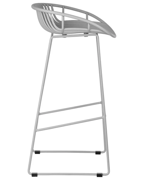 Купить Набор 4 шт Стул барный DOBRIN FRANK, светло-серый по низкой цене